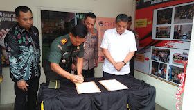 Kapolresta Deli Serdang dan Dandim 0204/DS Turut Meresmikan Posko “Kampung Bersinar”