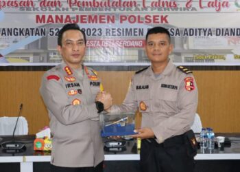 Kapolresta Deli Serdang, Pimpin Langsung Pelepasan Latnis dan Latja Angkatan 52.