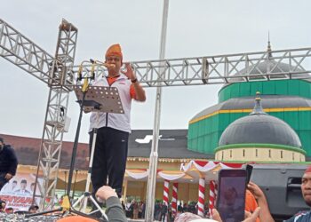 Bacapres Anies, di Elukkan Puluhan Ribu Massa PKS dan Simpul Relawan di Apel Siaga PKS Sumut Menyapa.