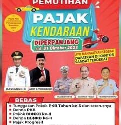 Bapenda Sumut Perpanjang Masa Pemutihan Pajak Kendaraan, Ini Penjelasannya Hingga 31 Oktober 2023.