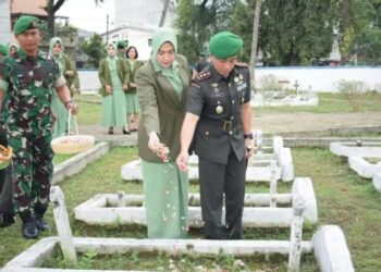 Dandim 0204/DS, Letkol Czi, Yoga Febrianto, SH, M.SI, Pimpin Ziarah Peringatan Hari Juang TNI – AD di TMP Lubuk Pakam