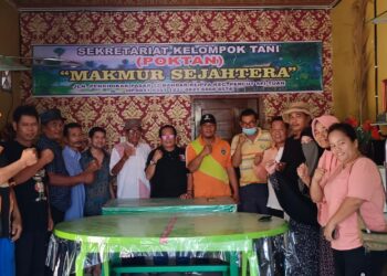 Sekretariat Poktan Makmur Sejahtera, Pasar 12 Bandar Klippa di Resmikan.
