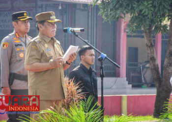 Bupati Deli Serdang, HM Ali Yusuf Siregar Pimpin Apel Gelar Pasukan Operasi Ketupat tahun 2024