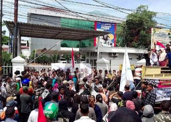 Usai Geruduk Kantor Gubsu, Ribuan Massa Masyarakat Adat Sumut Geruduk BPN Sumut, Tuntut Selesaikan Redistribusi Tanah Obyek Landreform