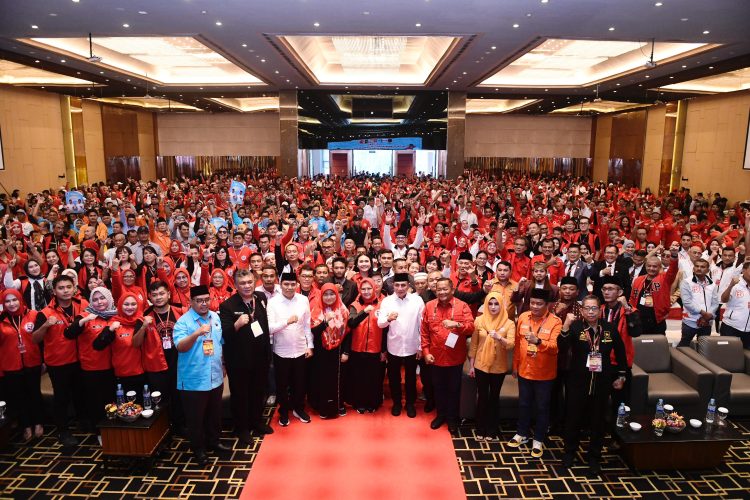 Ribuan Para Relawan dan Pendukung, Saksikan Deklarasi Edy-Hasan, Grand Mercury, Kamis, (29/8/2024)
