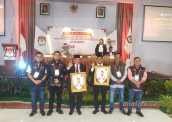 KPU Deli Serdang Tetapkan dan Umumkan No Urut 3 Pasangan Calon Bupati dan Wakil Bupati.