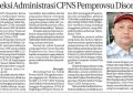 Usut Dugaan KKN Seleksi Administrasi CPNS Pemprovsu