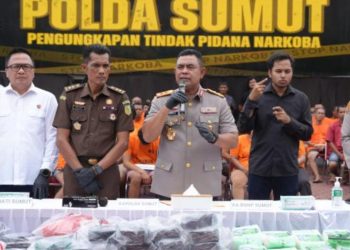 Polda Sumut Tangkap 105 Jaringan Narkoba, dan Seorang Wanita Cantik..!!