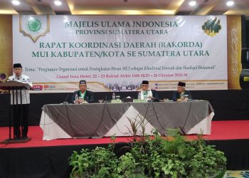 MUI Sumut, Laksanakan Rakorda di Ikuti MUI Kabupaten/Kota Se Sumut, di Grand Inna.