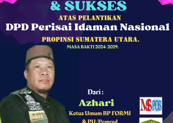 Selamat & Sukses, Atas Pelantikan DPD Perisai Idaman Nasional Propinsi Sumatera Utara. Masa Bakti 2024-2029.