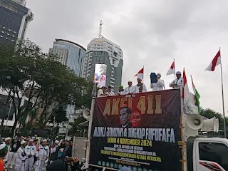 Peringati AKSI 411 Massa Ormas Gelar Reuni di Jakarta, Tuntut Fufufafa Diadili