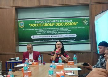 Anggota DPRD Sumut di Dampingi Wakil Rektor I UISU, Buka FGD Ranperda Perlindungan Jaminan Sosial Pekerja Rentan.