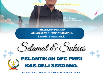 Selamat & Sukses Atas Pelantikan DPC PWRI Kabupaten Deli Serdang.