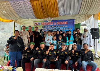 Puncak HUT 8 Tahun Medan Sumut Pos, di Barengi Kegiatan Sosial Donor Darah dan Santunan Anak Yatim.