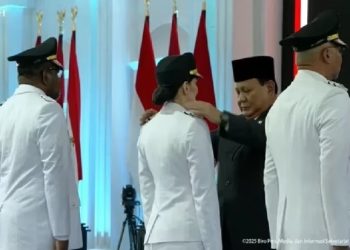 Presiden Prabowo Resmi Lantik 961 Kepala Daerah Secara Serentak di Istana Negara.