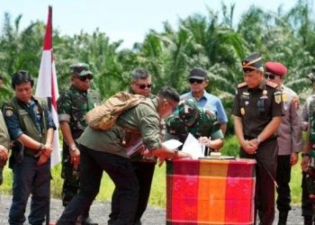TNI Bantu Satgas PKH Eksekusi Lahan 47.000 Hektare, Puluhan Tahun Dikuasai PT Tor Ganda Milik DL Sitorus.