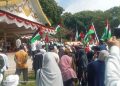 Aksi Damai Bela Palestina di Stabat, Ribuan Warga Kecam Kekejaman Israel