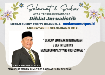 SELAMAT & SUKSES  Atas Terselenggaranya Diklat Jurnalistik Medan Sumut Pos Tv Channel & medansumutpos.id Angkatan III Gelombang Ke 2.