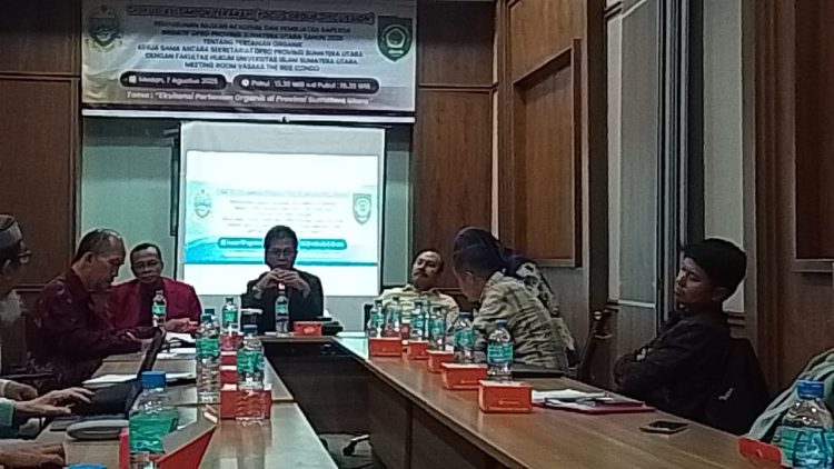 - *Thomas Dachi, SH, MH, MIP*: Wakil Ketua Bapemperda DPRD Sumut, di dampingi
- *Prof. Dr. Ir. Tavi Supriana, MS*: 
- *Prof. Dr. Marzuki, SH, MH*: Tim Pakar/Ahli Bidang Politik Hukum dan Wakil Rektor I, saat membuka FGD, kamis, (7/8/2025)