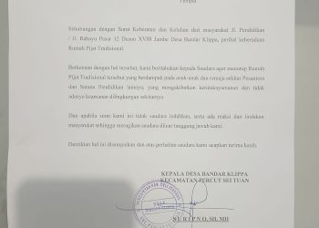 Geger..! Kades Instruksikan Penutupan Praktek Maksiat Berkedok Rumah Pijat di Bandar Klippa, FPI, FUI SU dan BP FORMI Dukung Penuh”