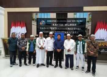 DPD FPI Sumatera Utara audensi ke Kanwil BPN ATR Sumatera Utara