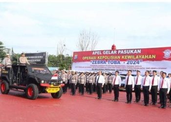 Polda Sumut Gelar Apel Operasi Zebra Toba 2025: 1.528 Personel Disiagakan, Penegakan Hukum Lebih Humanis