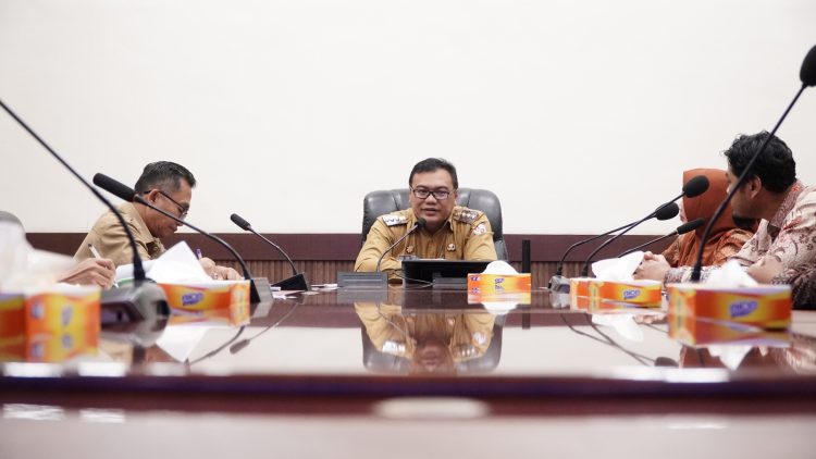 Bupati Deli Serdang, dr H Asri Ludin Tambunan menerima audiensi Yayasan Rumah Inspirasi Health & Education di Ruang Rapat, Lantai II, Kantor Bupati Deli Serdang, Senin (2/3/2026)