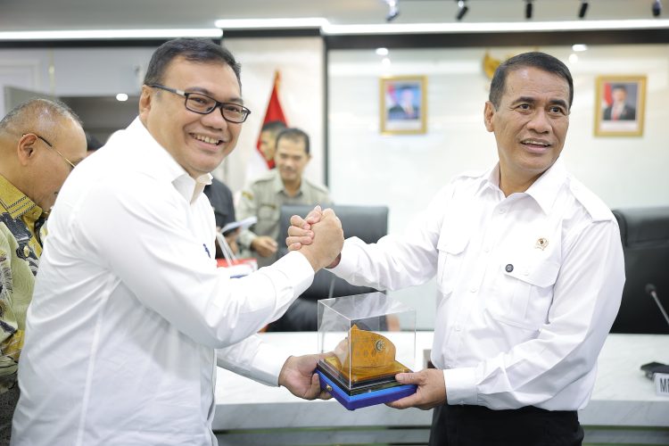 Bupati Deli Serdang, dr H Asri Ludin Tambunan di Kantor Kementerian Pertanian, Jakarta, Kamis (12/3/2026).