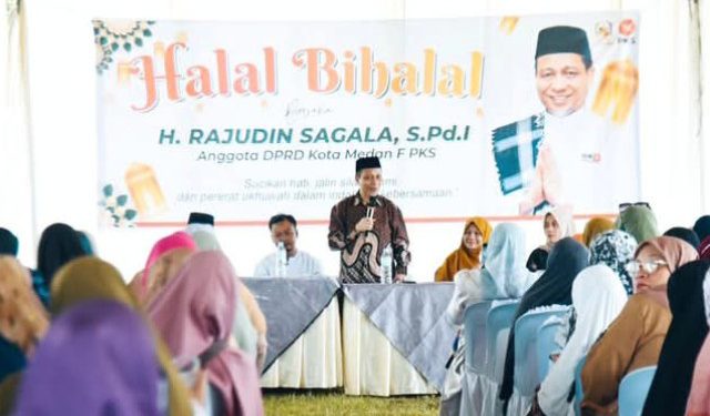 Wakil Ketua DPRD Medan Rajudin Sagala Gelar Halal Bihalal, Pererat Silaturahmi Bersama Masyarakat