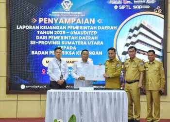 Wakil Bupati Deli Serdang Serahkan LKPD 2025 Unaudited ke BPK Perwakilan Sumut