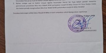 URGENT! Status Tanah Masjid Al-Ikhlas Dipertanyakan, KUA Percut Sei Tuan Ungkap Fakta Penting yang Harus Diketahui Umat