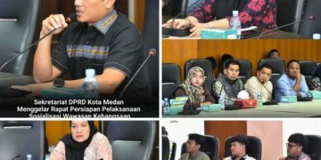 Rapat Teknis DPRD Medan : Sosialisasi Wasbang Dipacu untuk Perkuat Pancasila