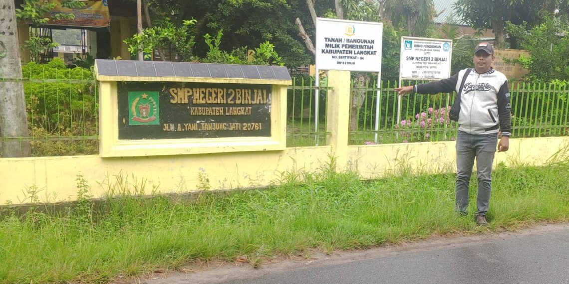 SMPN 2 Binjai Langkat Disorot, Kerusakan Kelas Tak Kunjung Diperbaiki Meski Ada Alokasi Dana BOS 20%