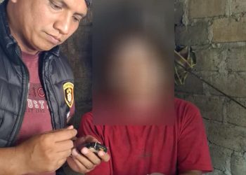 POLSEK SALAPIAN, TANGKAP PENGEDAR SABU BESERTA BARANG BUKTI 2,06 GRAM DI PANCUR IDO.