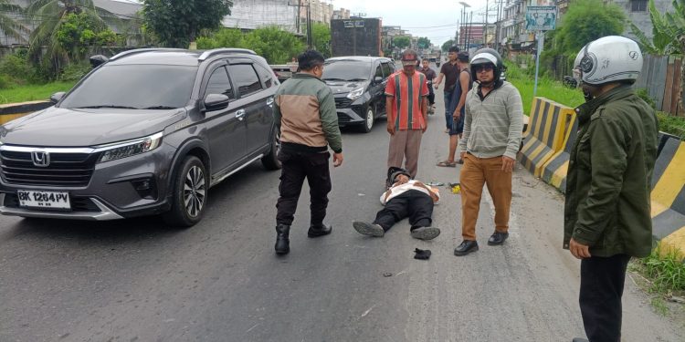 Aipda, Z.E Marwanto, Sigap Mengamankan dan Menyelamatkan Laka Tunggal.