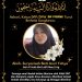 AZHARI KETUM BP FORMI ; INNA LILLAHI WA INNA ILAIHI ROJI’UN, Turut Berduka Cita Yang Sedalam Dalamnya.