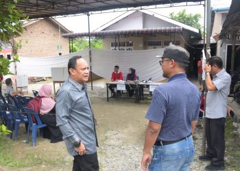Sekda Dedi Maswardy Tinjau TPS Beringin, Pilkades Serentak di 76 Desa Berlangsung Kondusif dan Terkendali.