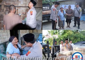 Sambut Hari Bhayangkara Ke-80, Kapolres Langkat Peduli Sosial Melalui Bedah Rumah.