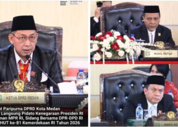 DPRD Medan Gelar Paripurna Ikuti Pidato Kenegaraan Presiden dan Penyampaian RUU APBN 2027