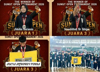 Tiga Peserta Didik SMPN 1 Namu Ukur Sei Bingai Sabet Juara di Sumut Open Tournament Pencak Silat 2026
