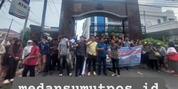 Pergeseran Rp503 Miliar Dipersoalkan, GHARIS Demo di Kejati, Desak Bupati Deli Serdang Diperiksa