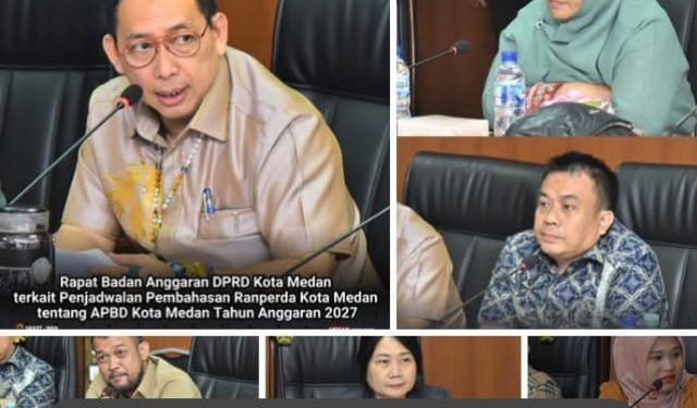 Banggar DPRD Medan Susun Jadwal Pembahasan Ranperda APBD 2027