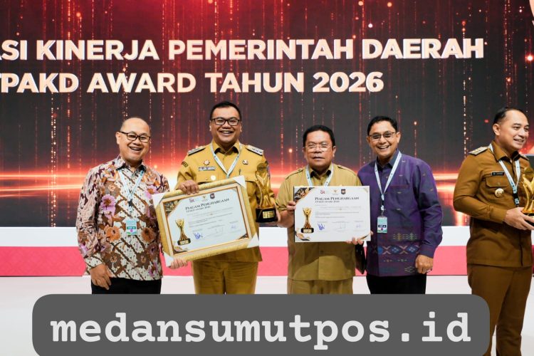 Kabupaten Deli Serdang, Meraih Penghargaan TPKAD, terbaik Tingkat Kabupaten Tahun 2026 Wilayah Sumatera, Kamis (22/10/2026)